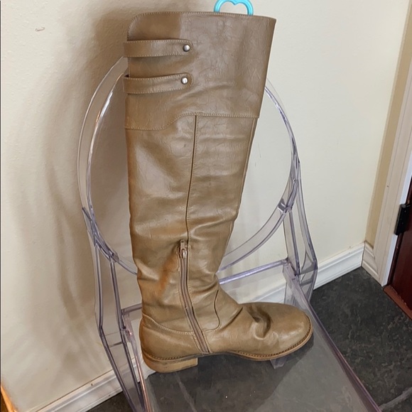 venus buckle knee high boot